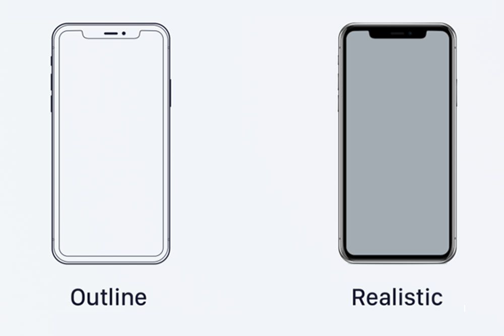 ต้นแบบโครงร่าง iphone