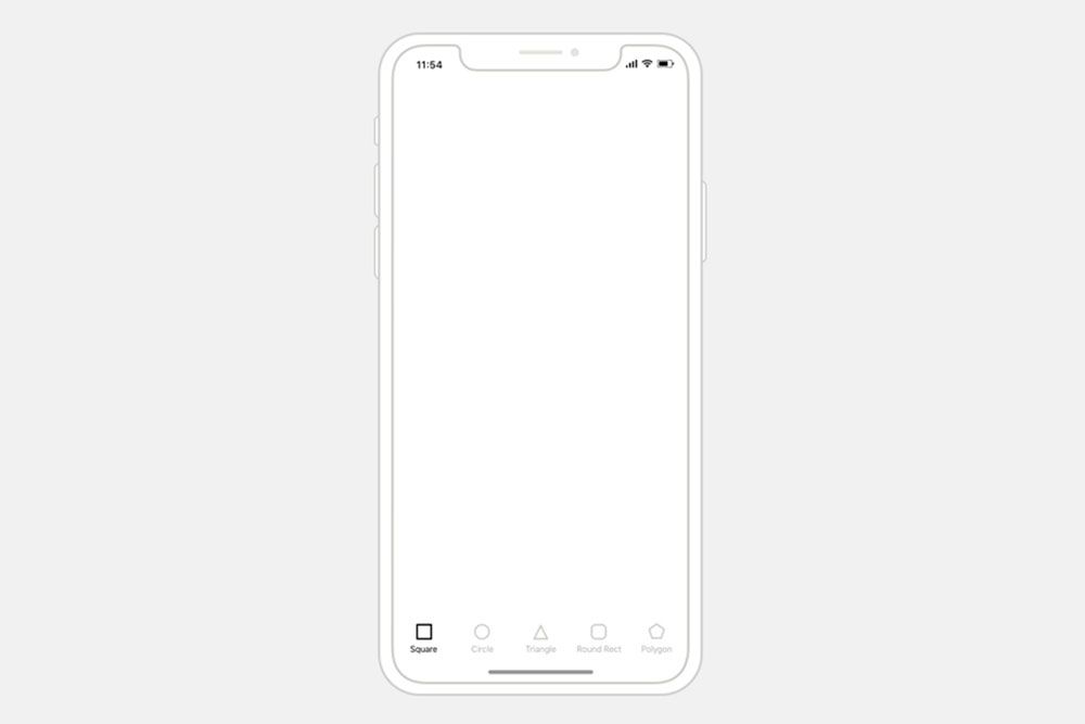 ต้นแบบโครงร่าง iphone