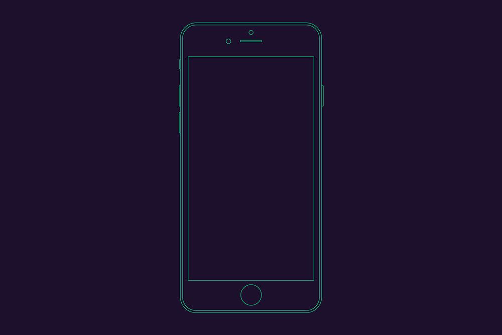 ต้นแบบโครงร่าง iphone