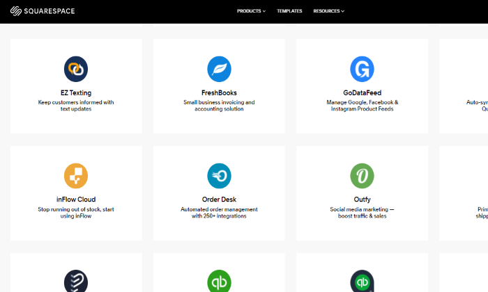 Squarespace Vs Wix 的 Squarespace 第三方應用程序