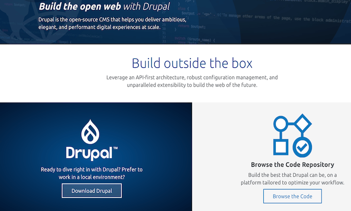 最佳内容管理系统的 Drupal 功能页面