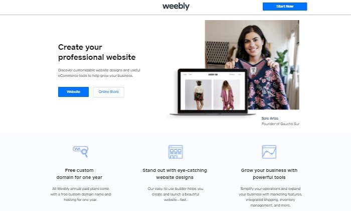 最佳免费网站建设者的 Weebly 功能