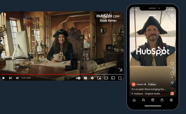 Exemple de guide de marketing vidéo : comparaison de la taille de l'écran vidéo