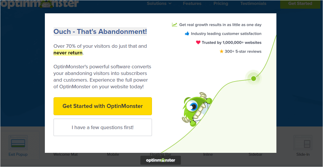 OptinMonster - 表单放弃解决方案