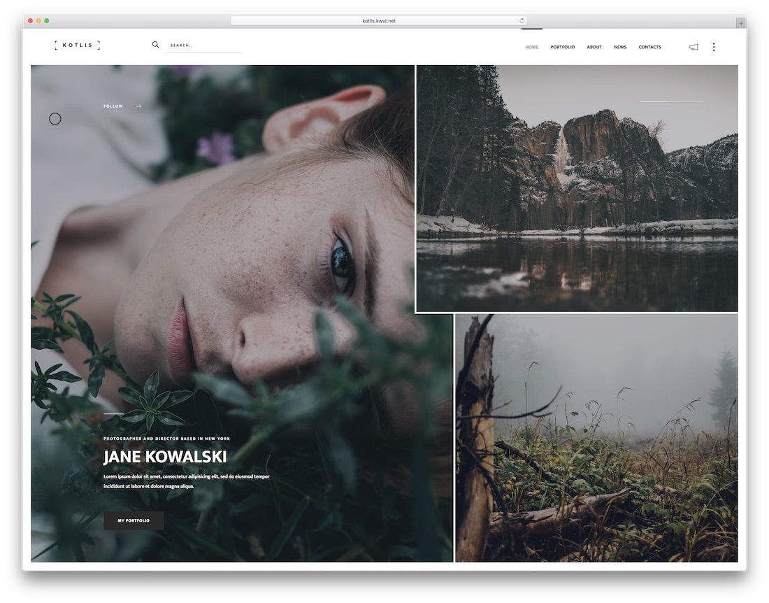 modèle de site Web indépendant kotlis