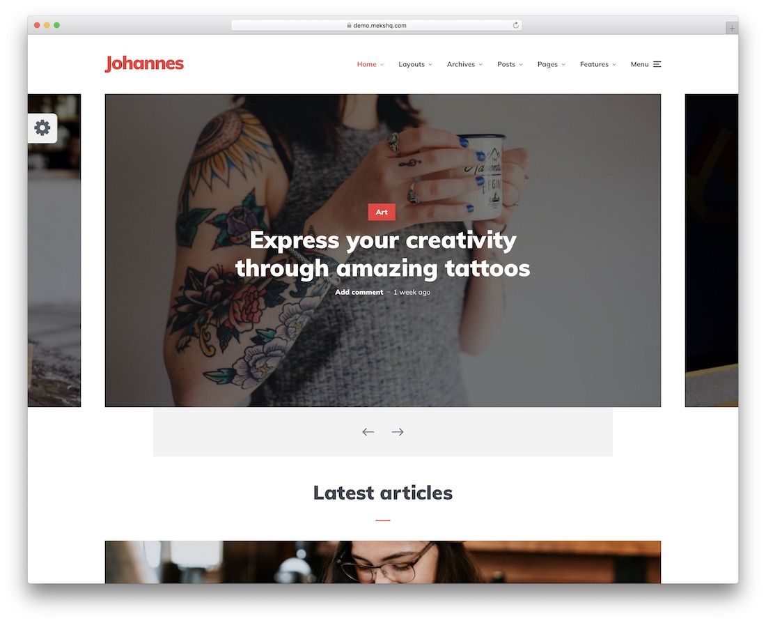 modèle de site Web adapté aux mobiles de johnnes