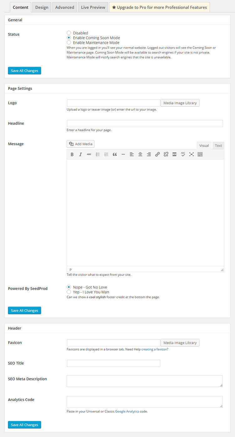 Comingsoonpage&MaintenanceMode