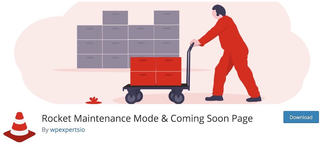 plugin de maintenance de fusée wordpress