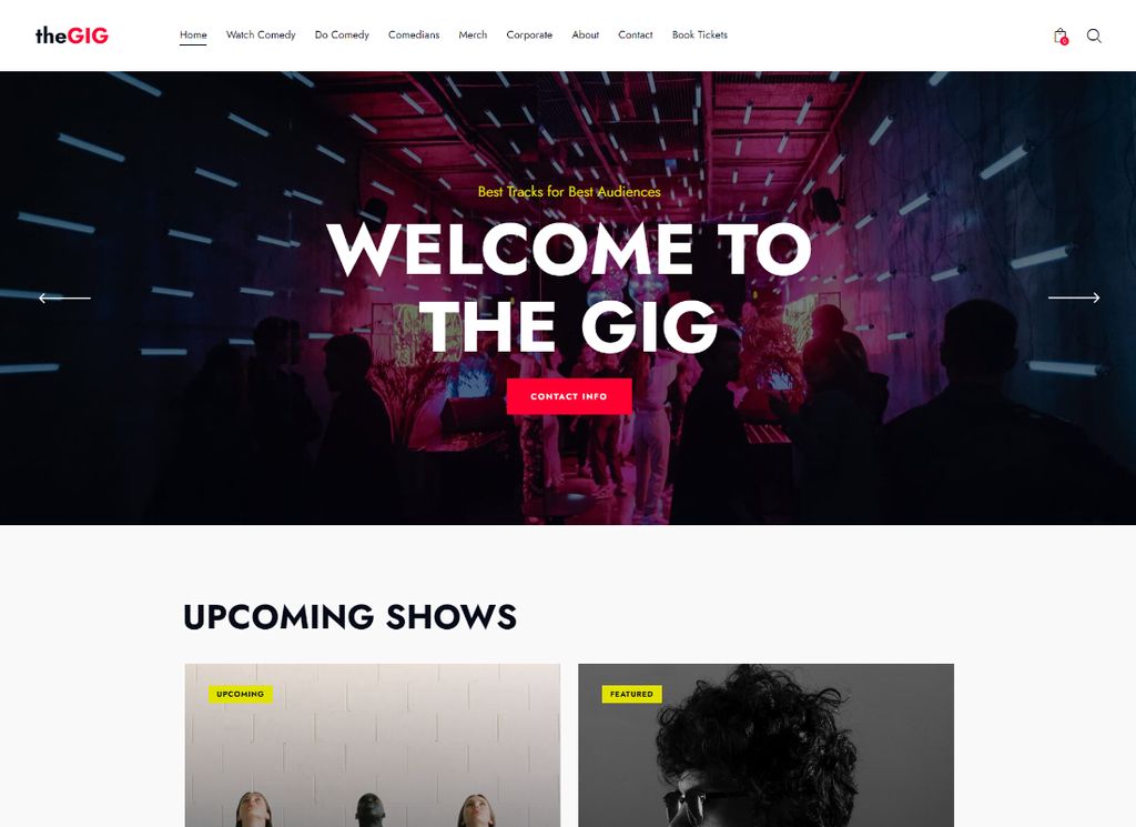 O show | Tema WordPress de Stand-up Club & Night Bar