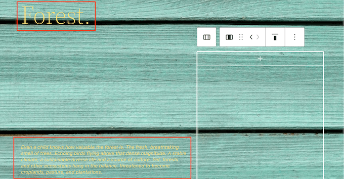 WordPress'te bir görüntünün üstüne metin nasıl eklenir How to add text on top of an image in WordPress