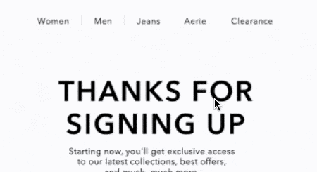 Beispiel für eine E-Mail-Personalisierung: American Eagle