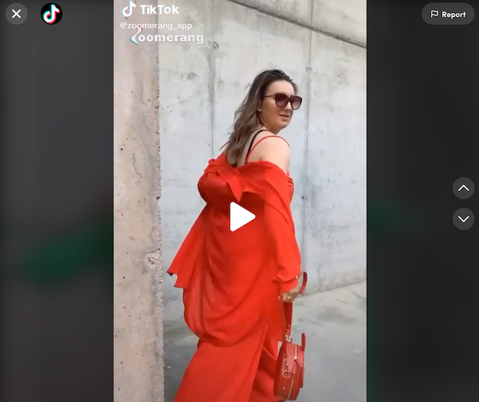 TikTok 广告 Zoomerang 用于广告的高质量视频素材