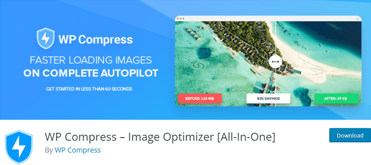 Plugin di ottimizzazione della compressione WP di WordPress