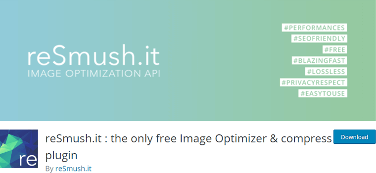 Plugin WordPress per l'ottimizzazione delle immagini di reSmush.it