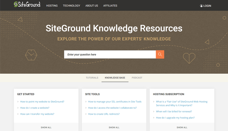 SiteGround Müşteri Desteği