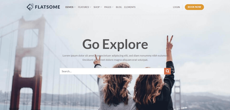 Tema WordPress personalizzabile piatto