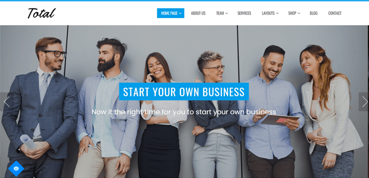 Tema aziendale totale per WordPress