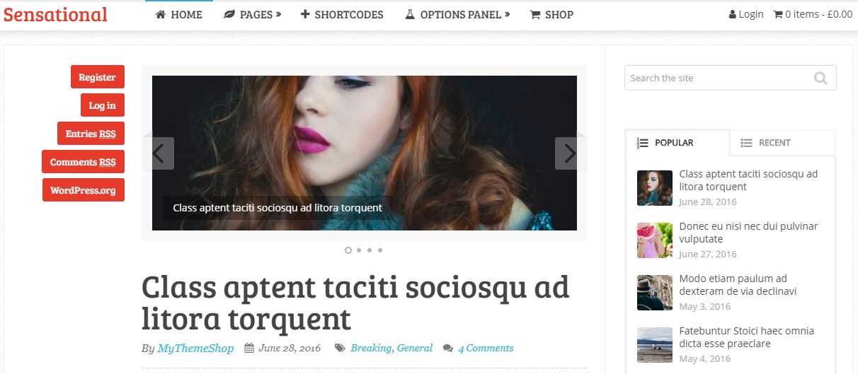 Sensationelles Adsense-optimiertes WordPress-Theme