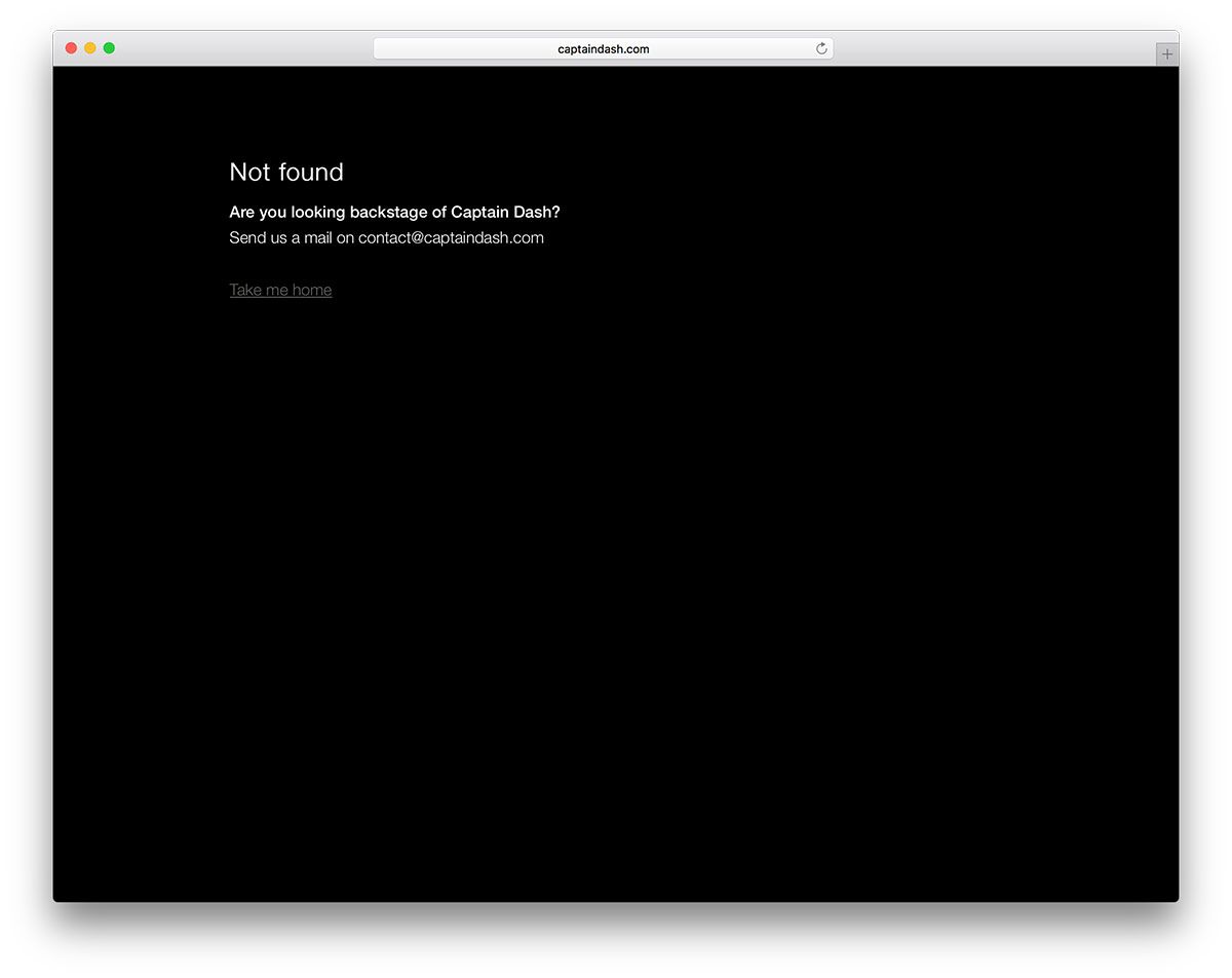 Captaindash-dark-404-error-example-page