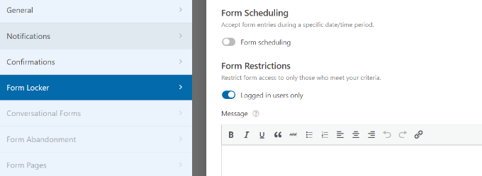 Permiteți numai utilizatorii autentificați Only allow logged in users