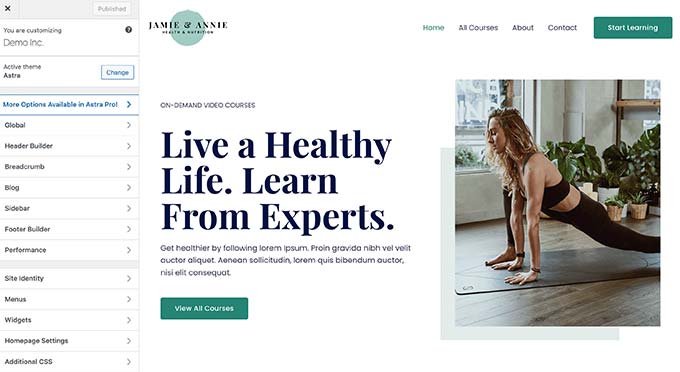 Personalizza il tuo tema WordPress Customize your WordPress theme