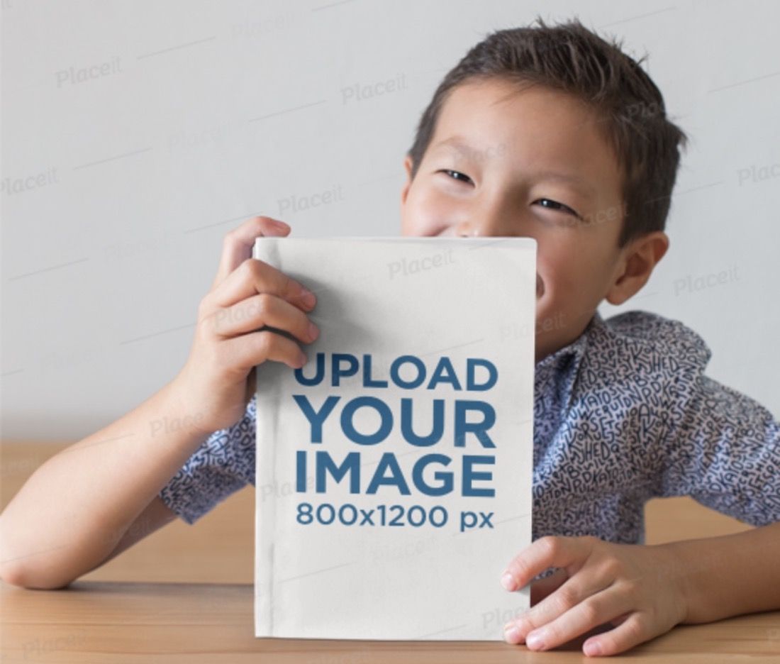 mockup del libro di scuola