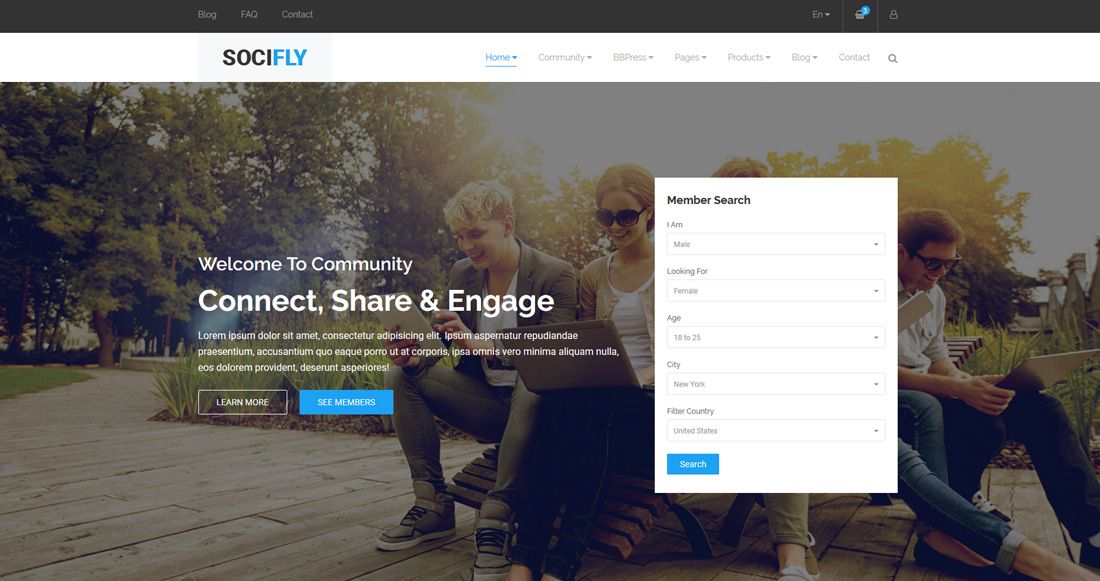 socifly-bootstrap-論壇模板