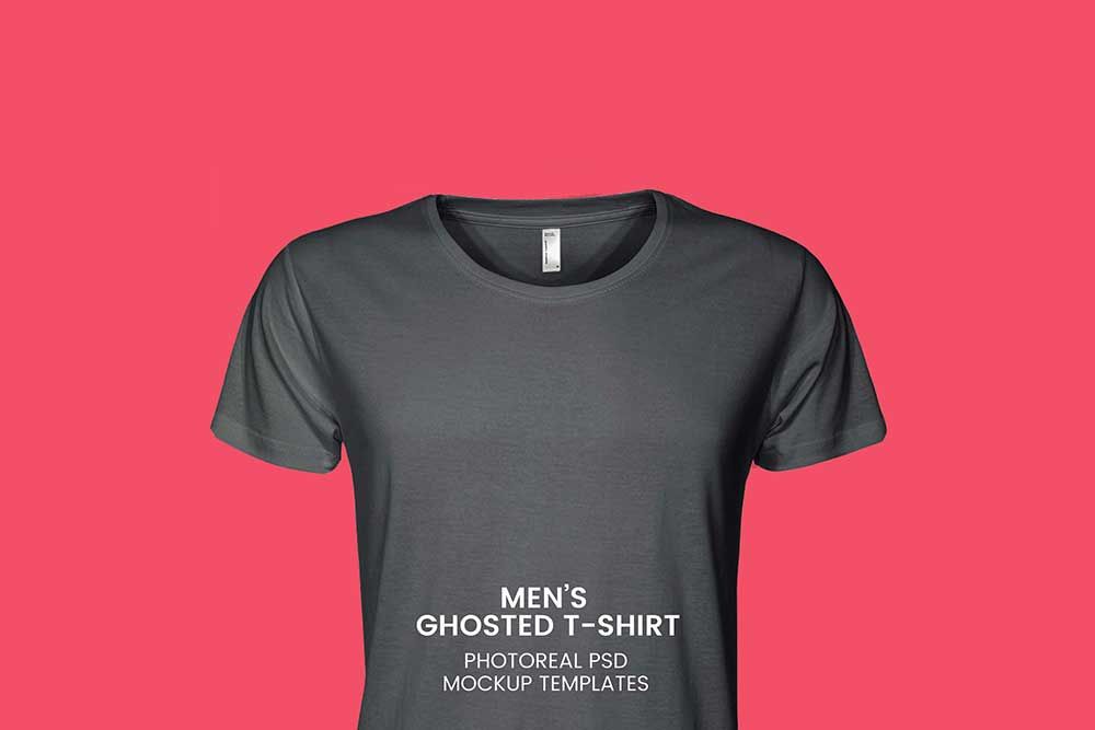 maquete de camiseta preta
