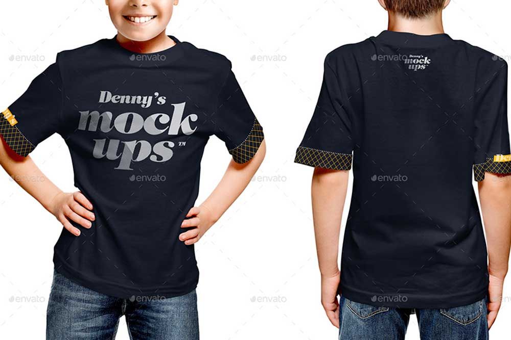 maquete de camiseta preta