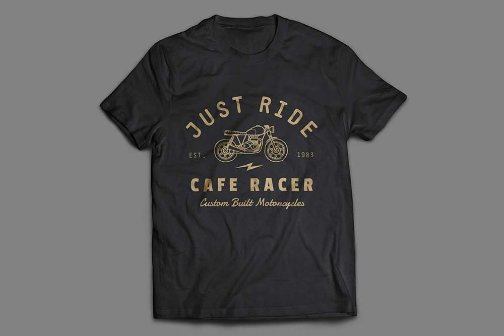 maquete de camiseta preta