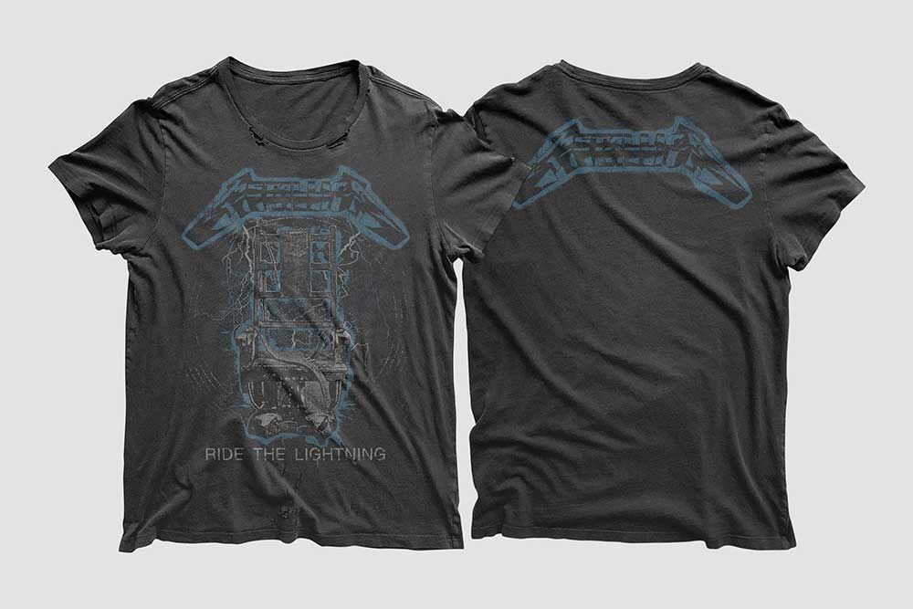 maquete de camiseta preta