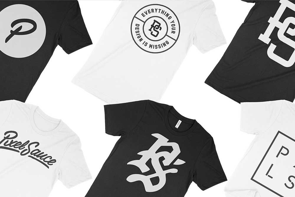 maquete de camiseta preta