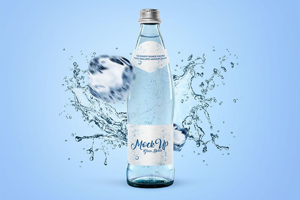 modello di bottiglia di vetro