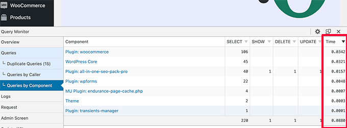 Interroger les résultats du moniteur Query Monitor results