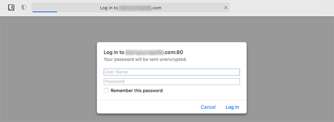 Invite de connexion Login prompt