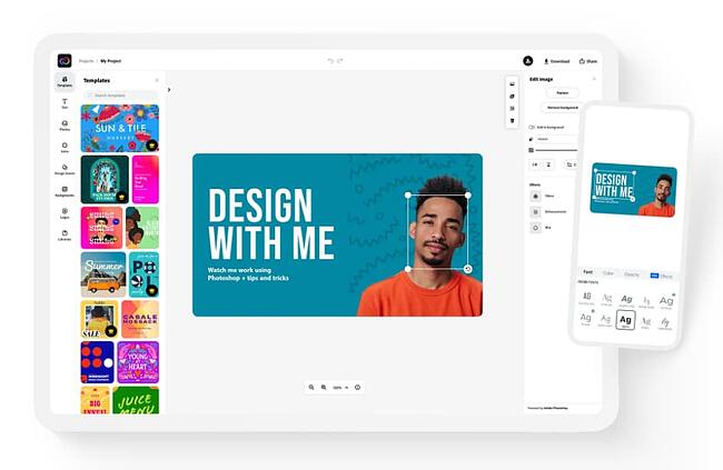 Création d'une vignette YouTube dans Adobe Spark