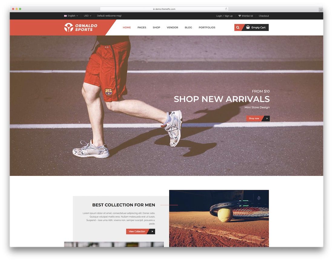 ornaldo wordpress sports ธีม