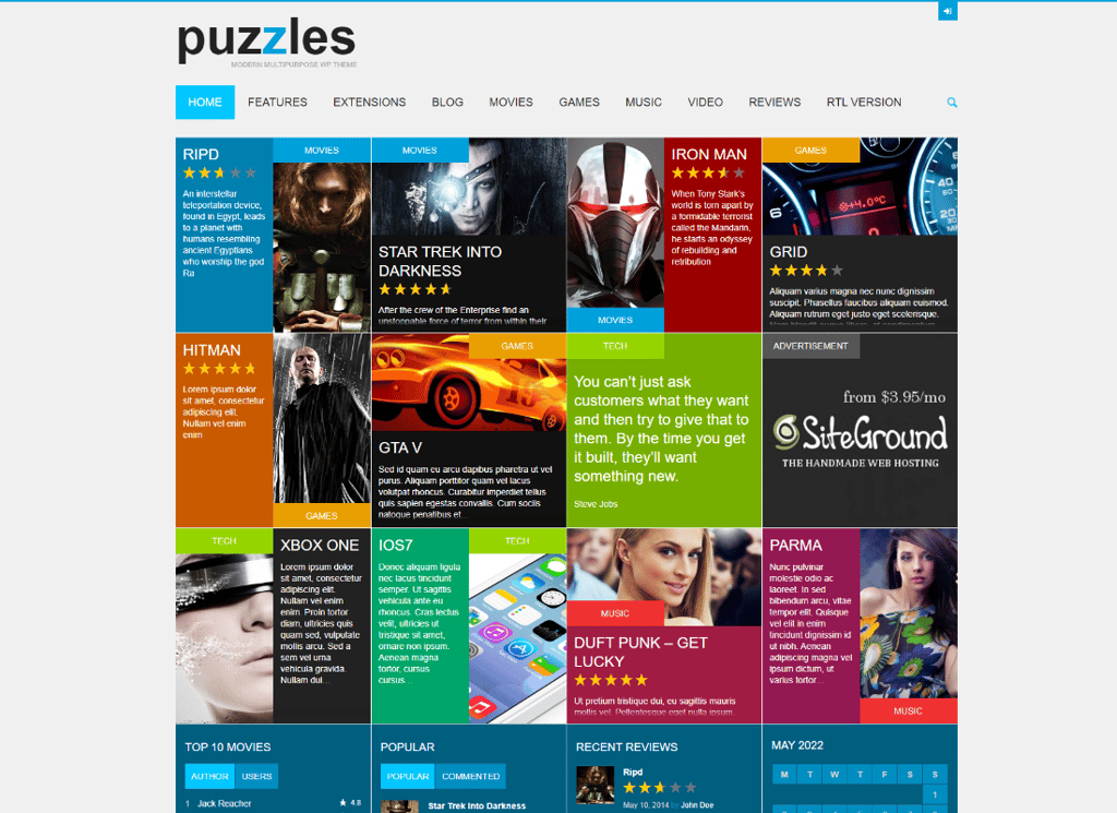 Bulmacalar | WP Magazine / Mağaza WordPress Teması + RTL ile İnceleme