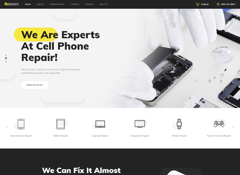 FixTeam | Elektronik ve Mobil Cihaz Onarımı WordPress Teması