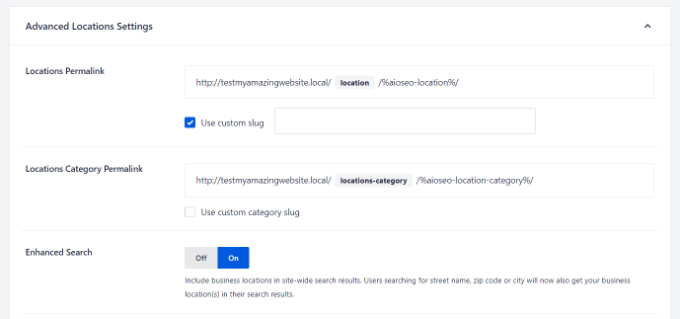 本地 SEO 的高级设置 Advanced settings for local SEO