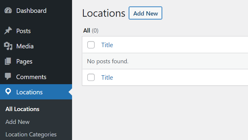 添加新位置 Add a new location