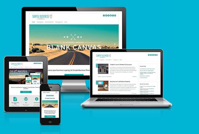 Tema WordPress de negócios simples