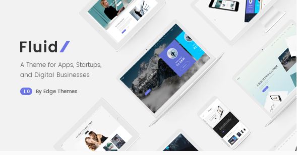 Tema wordpress fluido para pequenas empresas de inicialização