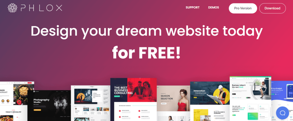 Phlox é um dos melhores temas WordPress para blogs