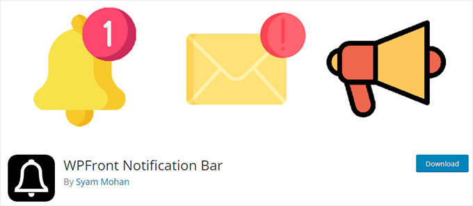 WPFront通知バー WPFront Notification Bar