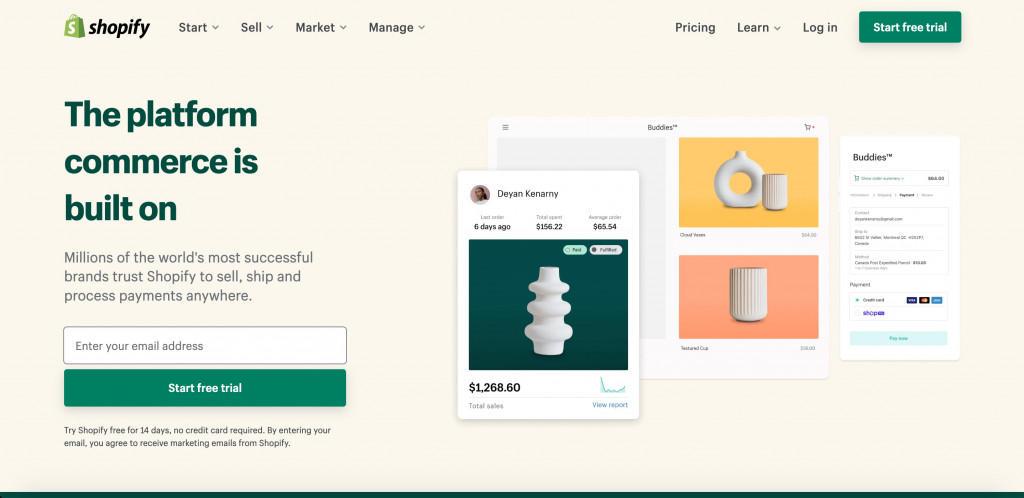 Shopify alternativa ao WordPress