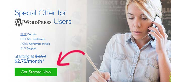 BluehostのWebサイト