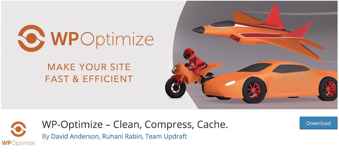 wp-optimize wordpress 캐싱 플러그인