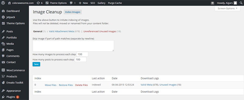 Nettoyage des images