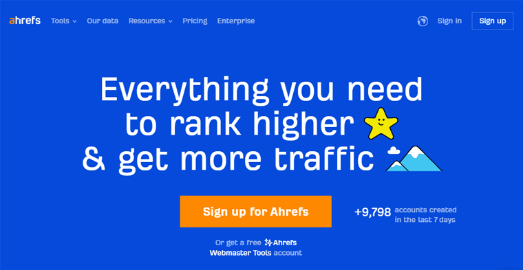 Alat Pemasaran Online Ahrefs